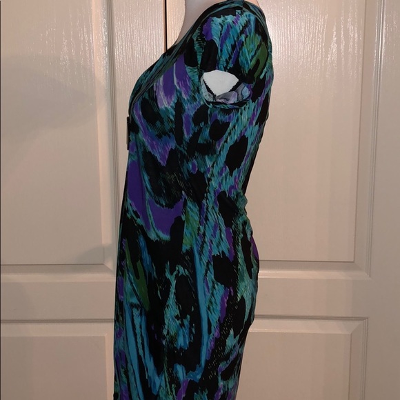 Bright Color Pattern Dress - Size 6 - Picture 3 of 6